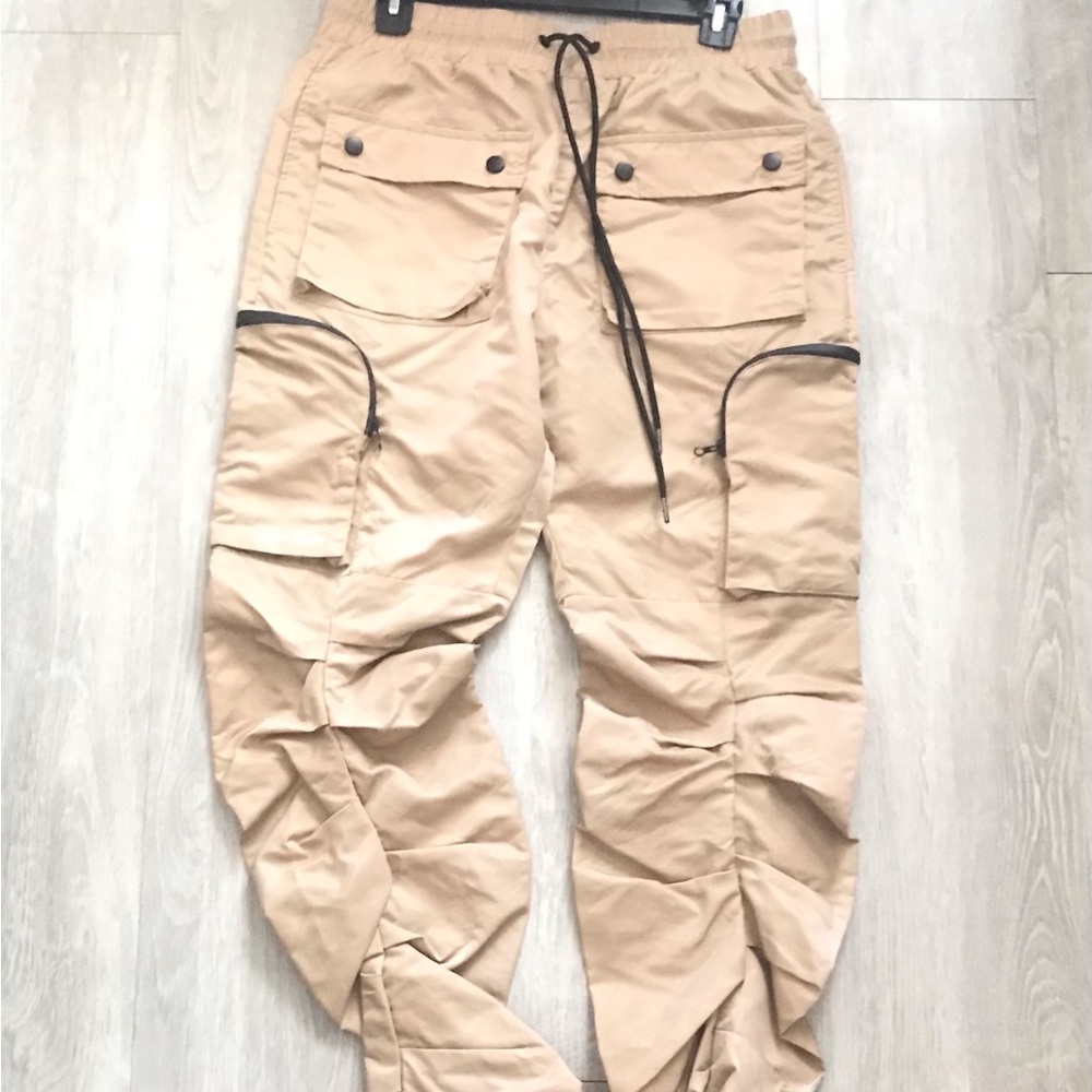 EPTM Men Ruched Flare Pants